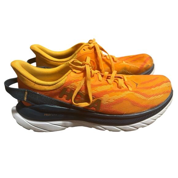 HOKA Mach Supersonic PROFLY+ Women 8 Orange Sneakers - Picture 2 of 9